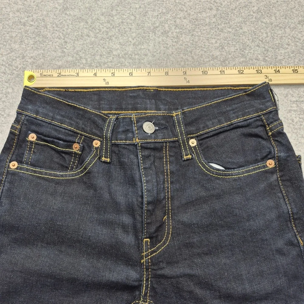 Levis 519 Jeans Mens 30x34 Hi-Ball Extreme Skinny Dark Stretch Denim Grunge